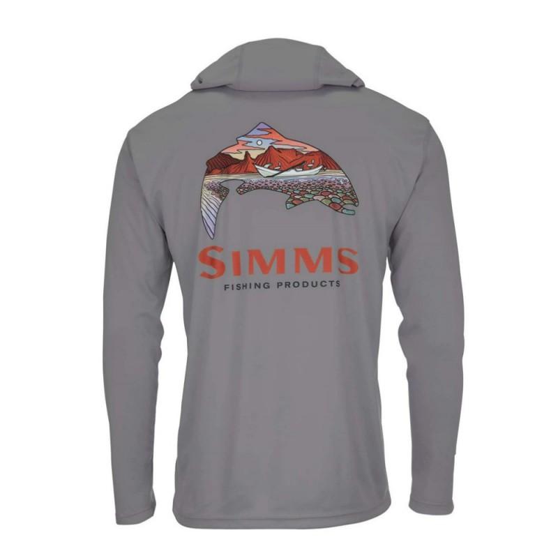 SIMMS Fishing Hoodie UV Protection Quick Dry Breathable Outdoor Sports Gear Men Women