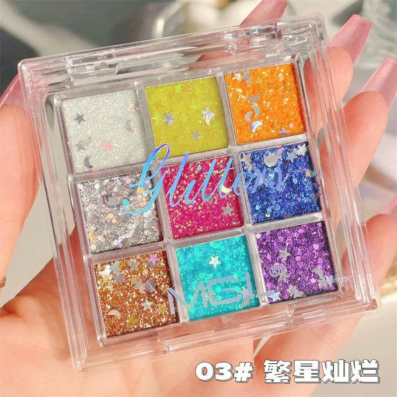 2024 New Makeup Show Eyeshadow Glitter Sequins Ultra-Shiny Crystal Eye Makeup Mermaid Sequin Decoration for Women