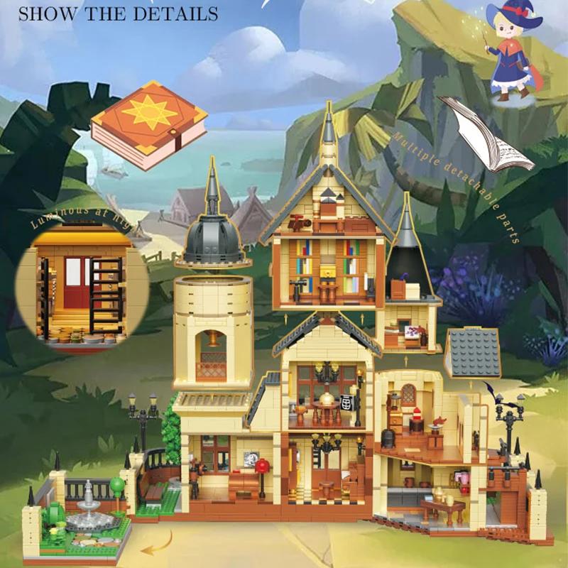 2925PCS Fantasy Magic Academy Building Blocks MOC Classical Castle Model Bricks Desktop Decoration Toy For Kids Holiday Gifts NO BOX