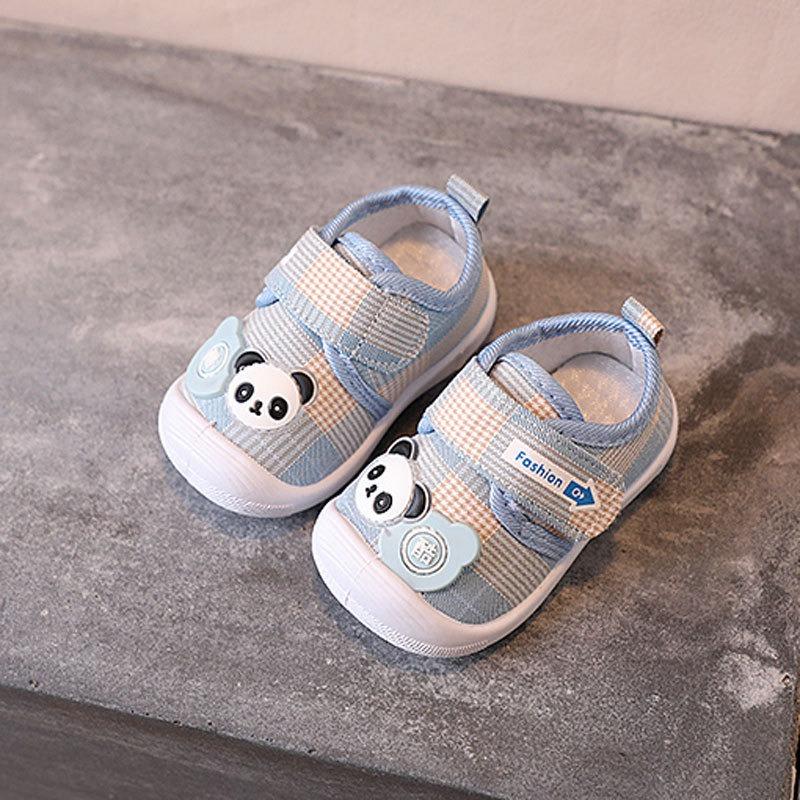 New Season Baby First Walkers Infant Cartoon Soft-Soled Cloth Shoes for Boys & Girls Unisex Animal Graphic Shoes