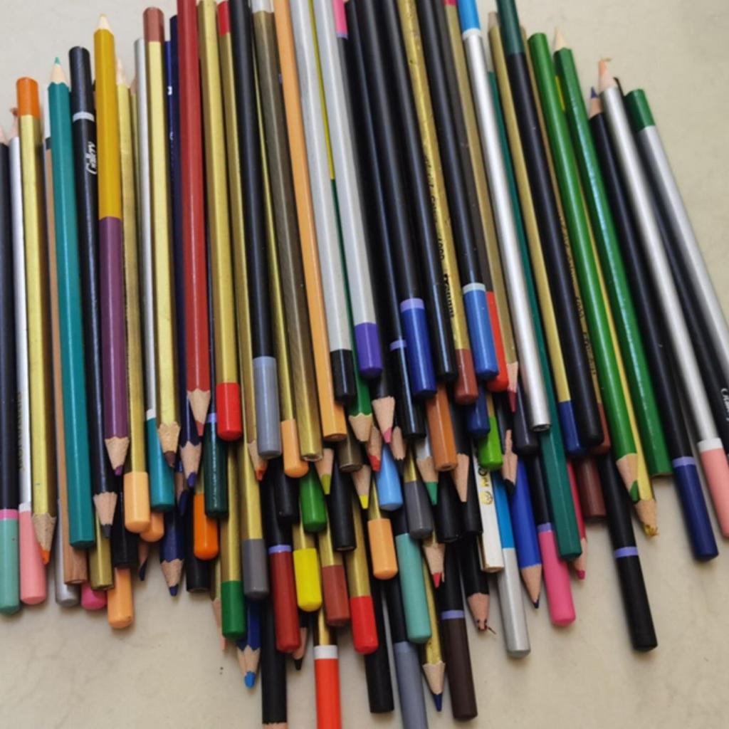 100 Oil-Based Colored Pencils with Minor Defects for Drawing and Coloring