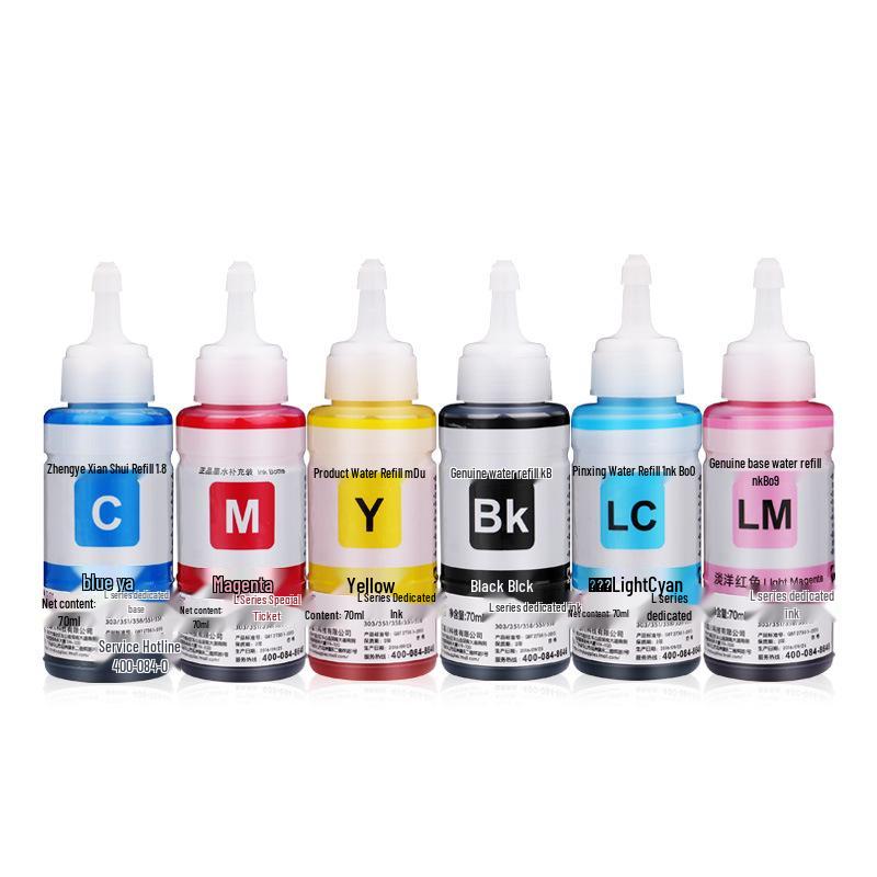 Color Grid for Epson L Series 6-Color Ink Printers: L672, 801, 351, L111, 300, 211
