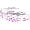 White Bed Frame with Headboard 80 x 200 cm Solid Pine Wood