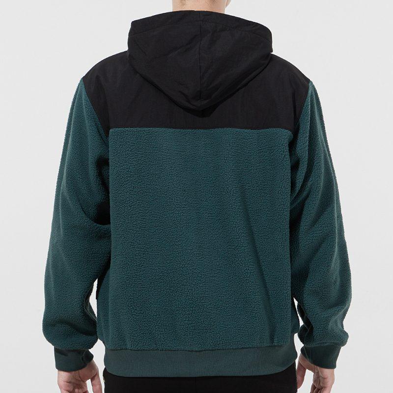 Puma МУЖСКИЕ ВЕЛЮРОВЫЕ КУРТКИ НА ЗИМУ ЗЕЛЕНЫЕ С КАПЮШОНОМ УМЕРЕННЫЕ 848253-80
