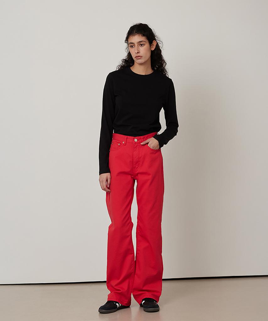 Хлопковая круглая футболка Kwinseulaebis из хлопка и спандекса