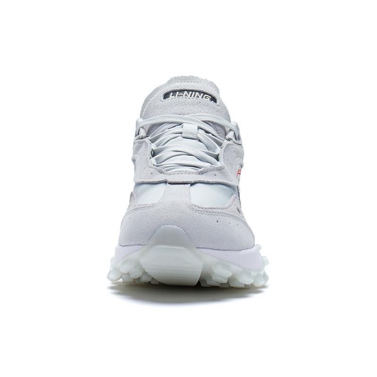 Li Ning Текстиль, Кожа Модные Амортизирующие Скользкие Устойчивые к истиранию Низкие Повседневная Обувь Мужская Светло-лаймовый AZGS081-2