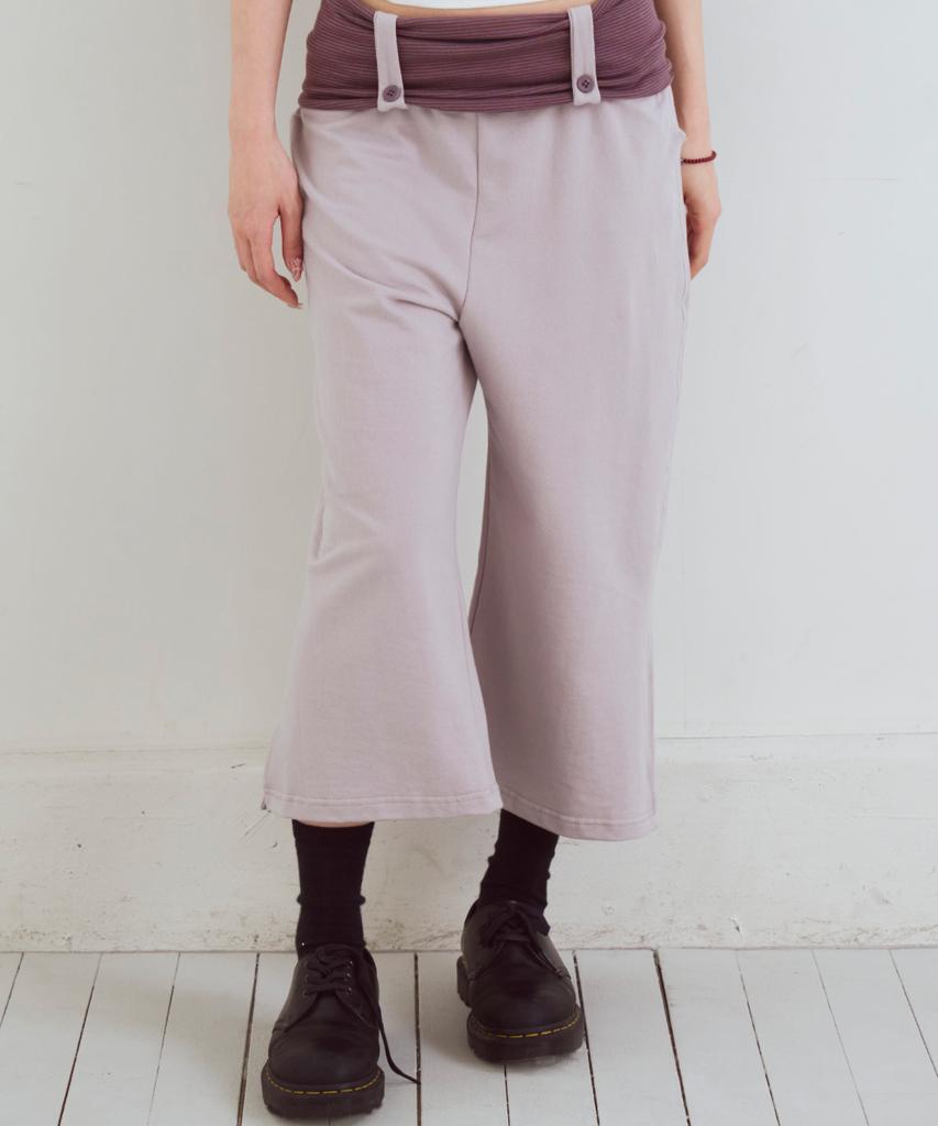 OAFISH Stripe Capri Pants, Purple
