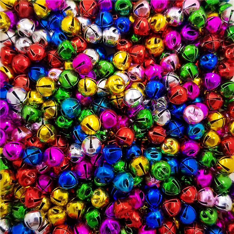 20 шт., 8 мм, рождественские бусины в виде колокольчика, свободные бусины, сделай сам, для праздничного декора, ожерелья, браслета