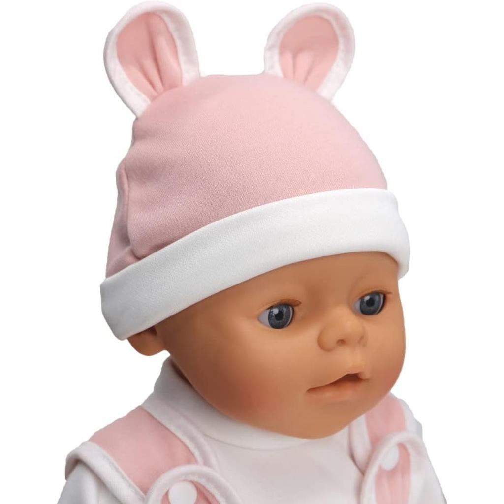 Doll Clothes for 36-43cm / 17Inch New Born Baby Dolls, Soft Outfit with Hat (Not A Doll)