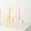 Ceramic Handicrafts Decorative Gift Ambience Bow Shaped Design Creative Candlestick Ins Multiple Colors Ornaments 5 Colors