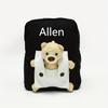Custom Cute Teddy Bear Embroidered Name  Backpack - Soft Durable Toddler Daily Campus Playtime Backpack Perfect Gifts for School