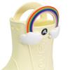 [Обувь Crocs] Детские резиновые сапоги Crocs Handleit Rainbow для малышей, резиновые сапоги для дождливого сезона, кремовые, 211118 76o