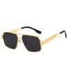 Fashion Brand Luxury Designer Sunglasses Men Women Gold Square Vintage Punk Shades Glasses Outdoor Travel Party Sunglasses