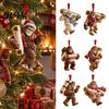 Christmas Money Hanging Decor Big Foot Holder for Cash, 2D Acrylic Sasquatch Cash Gift Personalized Idea Ornament, Clear Xmas Tree Decoration Holiday