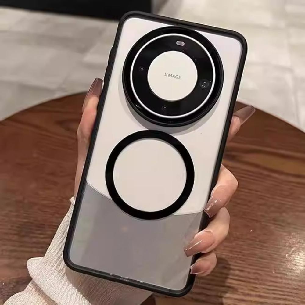 Чехол для Huawei Mate 80 Pro Новый Прозрачный Жесткий Простой Магнитный Нескользящий Защитный Чехол для Huawei Mate 80 Pro Ободок Ударопрочный
