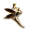 [A8090] - Brown Gold Plated 'Tinker Bell' Pendant - 20x27 Mm