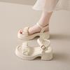 Fairy Style Thick Soled Sandals for Women Wearing Summer 2025 New Thick Heels with Fashionable Beach Shoes