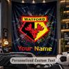 TapestryWatford FC Custom Name Text Personalized Wall Hanging Tapestry Home Wall Decor