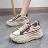 Женские кроссовки «папины кроссовки» на универсальной платформе, новые осенние, увеличивающие рост, на танкетке, на шнуровке, повседневные спортивные туфли