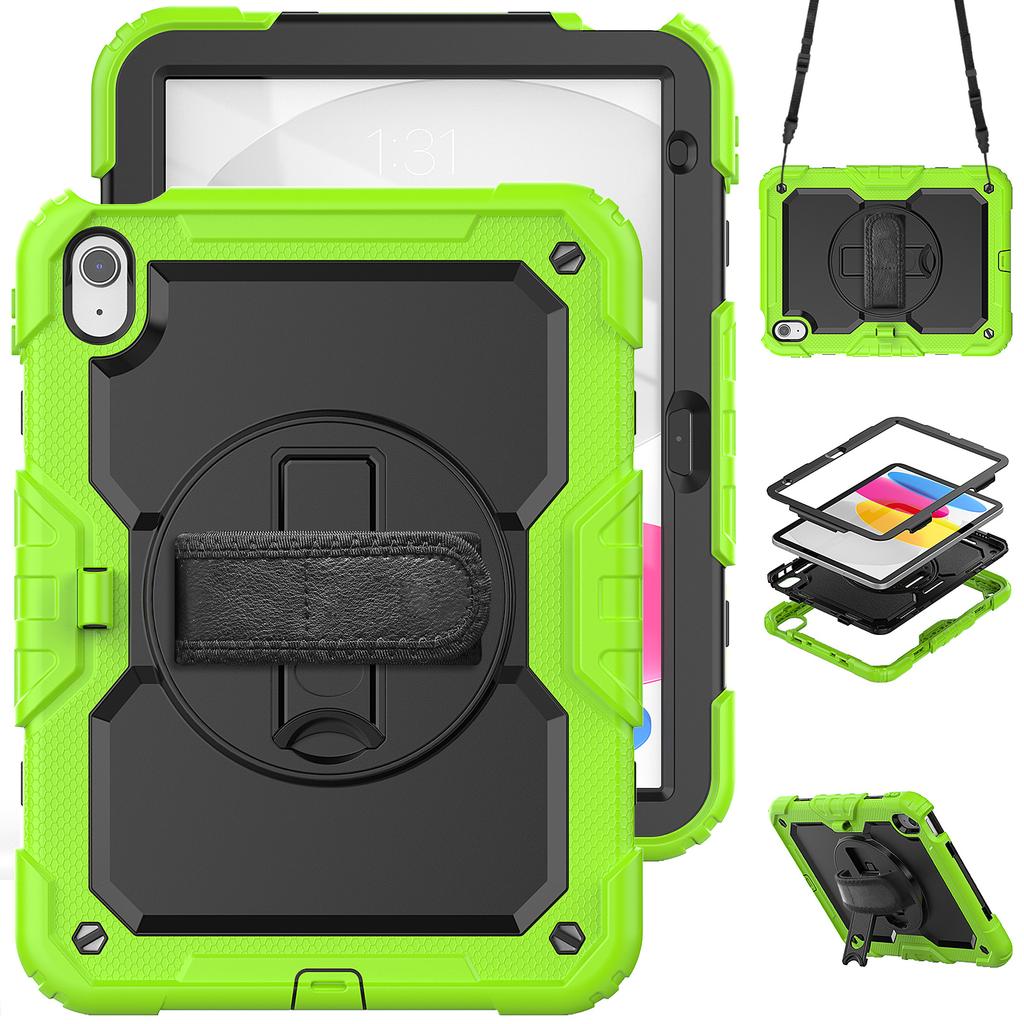 Armor Stand Case Universal for IPad 2025 11" A16 11th 10.9 2022 10th Gen Hybrid Cover with Screen 3-Layers Protection Protector