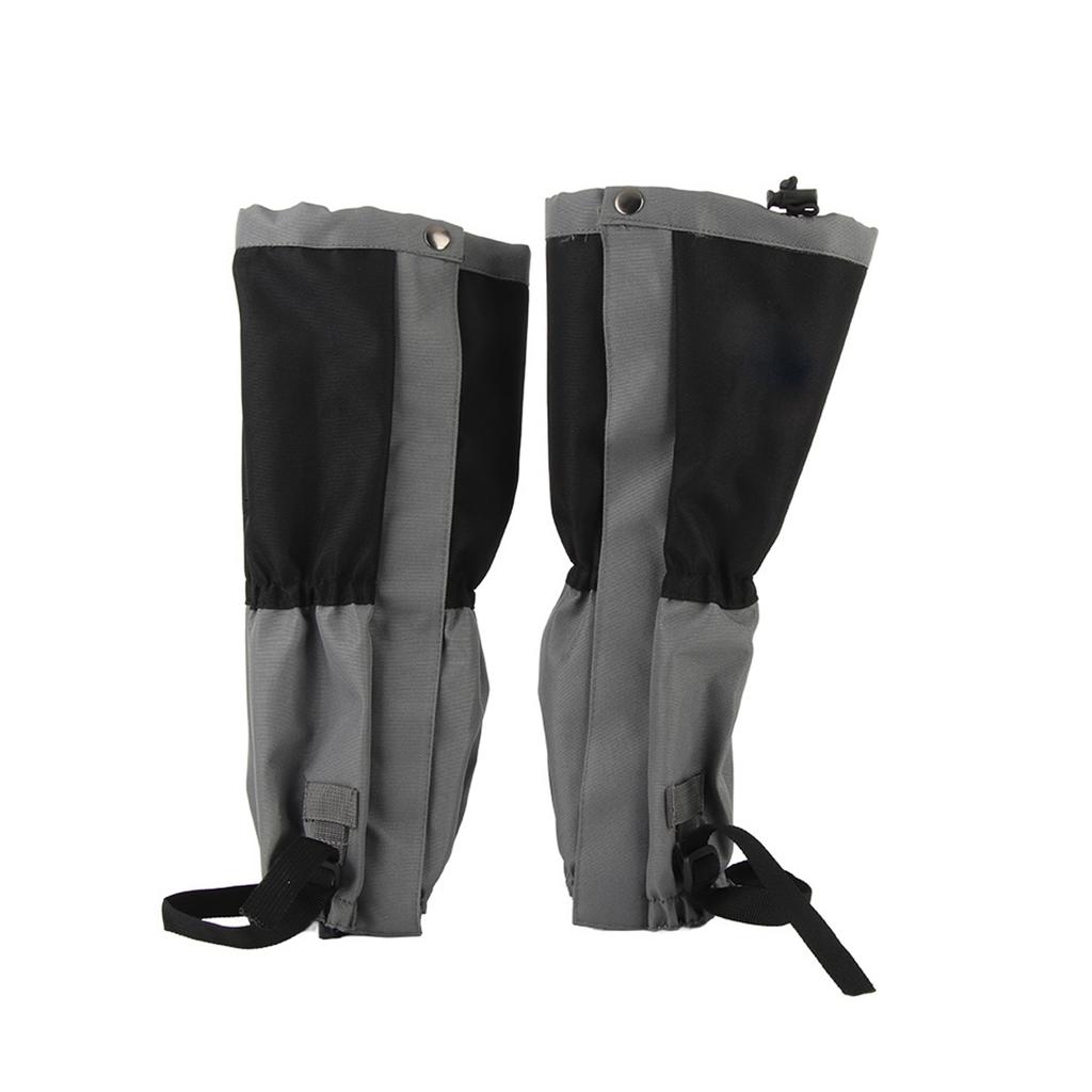 1 Pair Outdoor Waterproof Sports Climbing Hiking Legging Gaiters Shoe Boots Cover Black