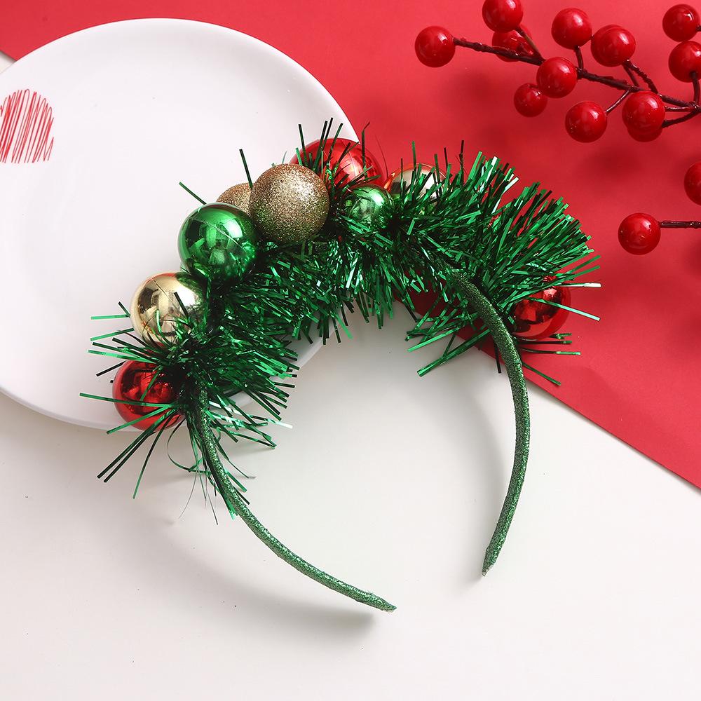 Рождественская повязка на голову рождественский колокольчик из рога лося с блестками рождественская повязка для волос с новым годом реквизит для фотосессии веселый рождественский декор подарки для детей