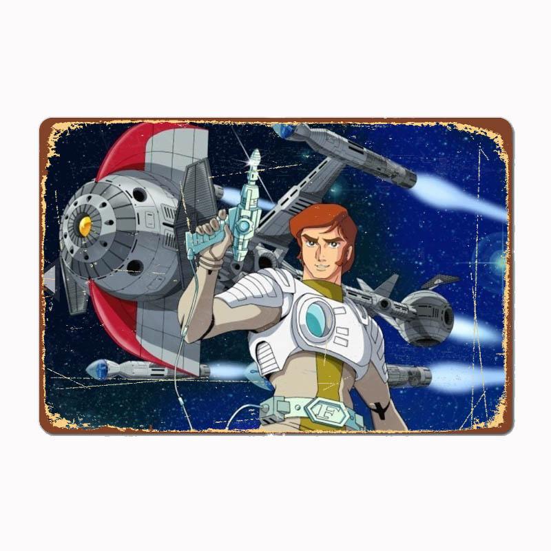 Vintage Captain Future Crew 1 Metal Sign Mural Painting Cinema Living Room Cinema Funny Tin Poster Retro Man Cave Home Tavern