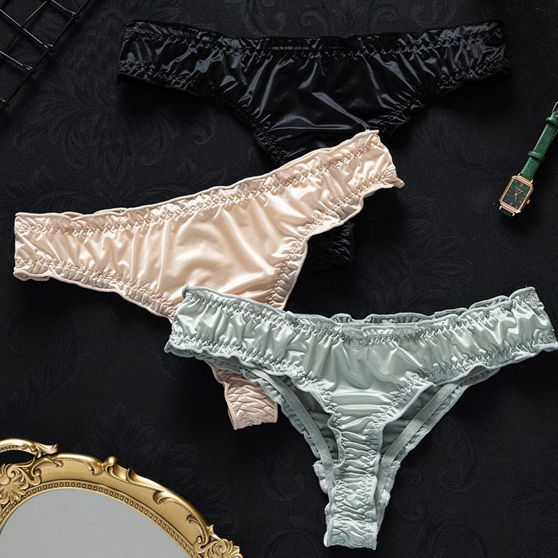 Женские сексуальные невидимые стринги-стринги, трусики из ледяного шелка, бесшовные трусы, нижнее белье, нижнее белье