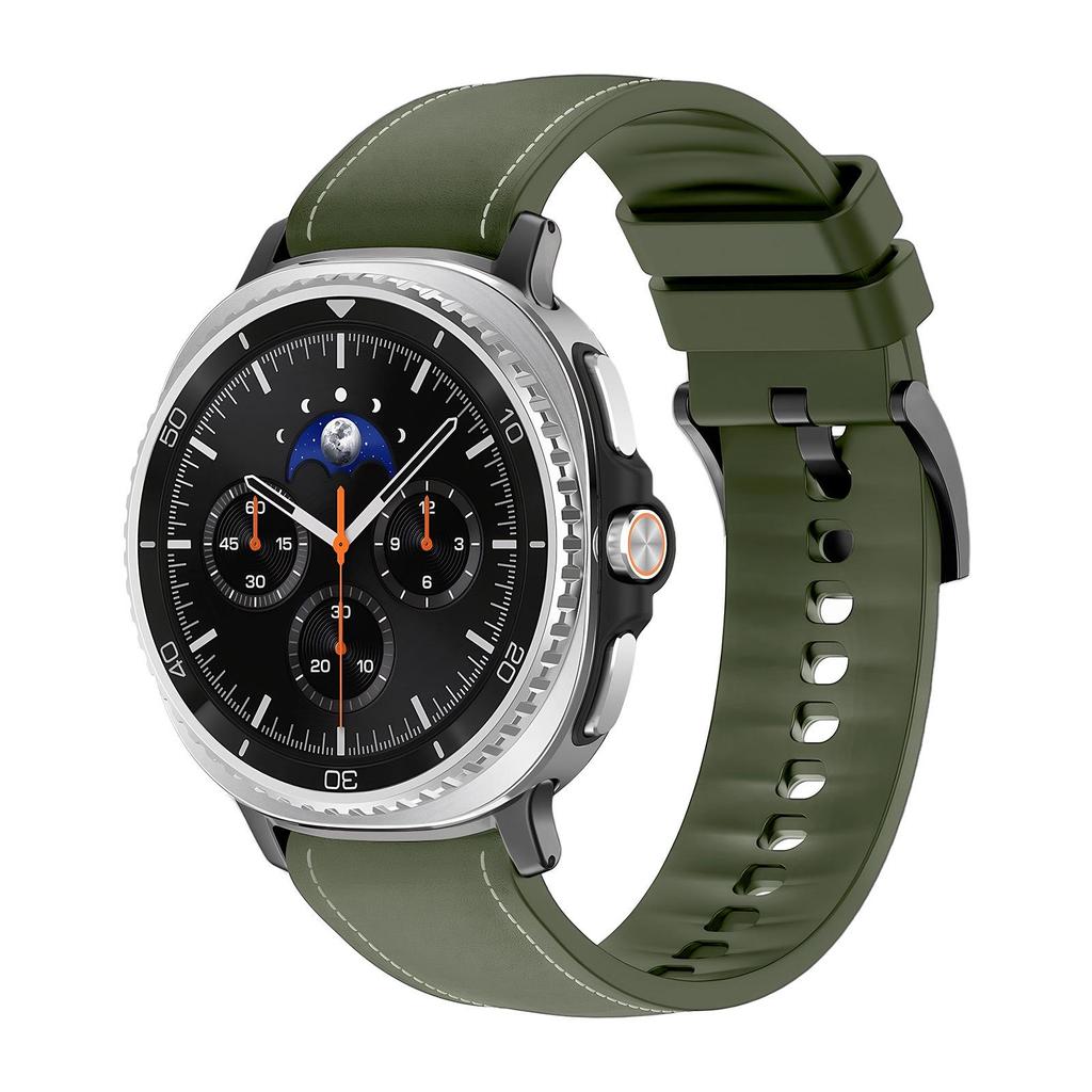 Совместимый кожаный и силиконовый ремешок для Samsung Galaxy Watch 8/8 Classic