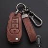 For Ford Figo Mondeo 5 Ecosport Fiesta Mk8 Everest Ranger 3Button Leather Car Remote Key Case Cover Shell Fob Protect