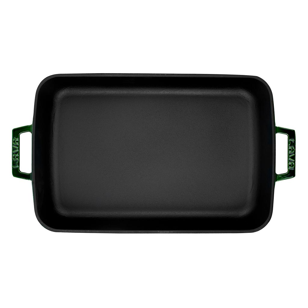 Lava Чугунная прямоугольная премиум. Двойная ручка, 26х40см.