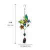 Metal Wind Chime Iron Art Wind Chime Ornament Decorative Color Painted Butterflies Windchime Vintage Anti-rust Hanging Windchime