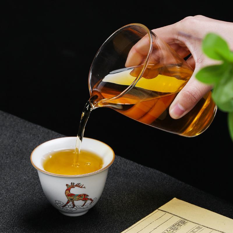 4 шт., китайская чашка с ручной росписью, керамический чайный сервиз ручной работы, чашка для чая, чаша для чая, посуда для напитков, портативная личная чашка