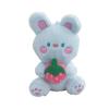 Adorable Cute Plush White Rabbit Keychain Creative Fruit Bunny Plush Toy For Girls
