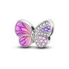 Original Copper Charm Beads Glowing Luminous Firefly Butterfly Pendant Fit Bracelet Charm Making Jewelry
