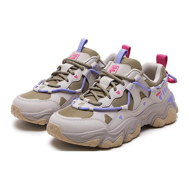 Fila Fluid 5 Cat Paw 5.0 Versatile Comfortable Low-Top Lifestyle Shoes Women Sneaker Green Silver F12W412105FDS