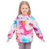 Art Smock - Kids Aprons for Girls Waterproof Toddler Art Smock Painting for Girls with Long Sleeve and 3 Pockets
