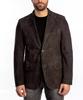 Stylish Formal Dark BROWN Leather Blazer Men Pure Suede Blazer Handmade Coat