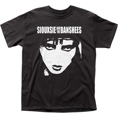 Siouxsie & The Banshees Футболка с лицом Мужская Рок-н-ролл Музыка Классическая Группа Черная