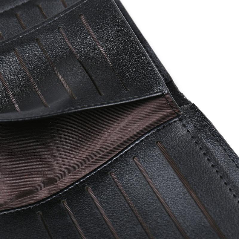 Мужской модный длинный кожаный кошелек, деловые кошельки, держатель для карт, портмоне