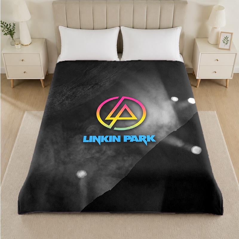 Фланелевое одеяло с принтом Linkin Park, уютное, легкое, плюшевое покрывало для кровати, дивана, для дома