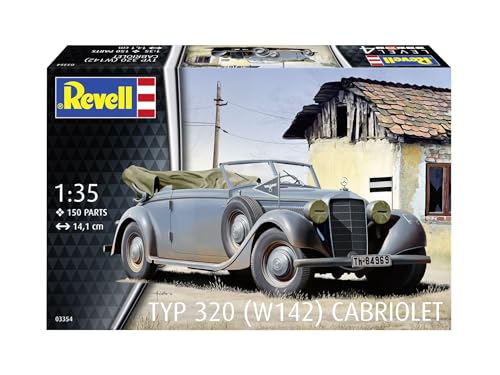 Немецкий уровень 1/35 Немецкий тип 320 (W142) Пластиковая модель кабриолета 03354 (Машина)