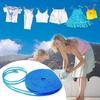 with Hooks Windproof Clothes Line Blue Basking Rope Long Clothesline  Indoor Outdoor