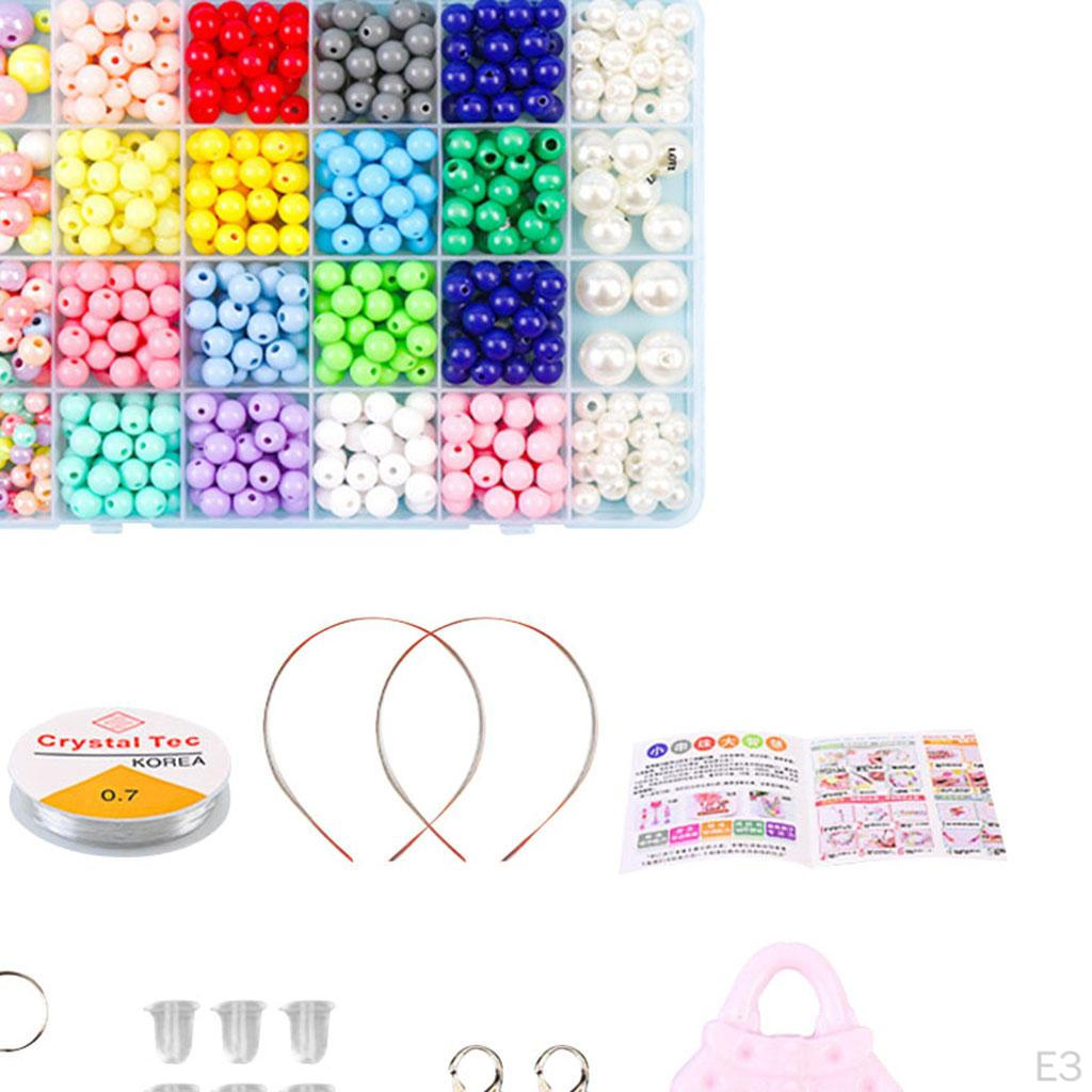 Бусины с большим отверстием Разноцветные Акрил Браслет Ожерелье Изготовление украшений Поделки