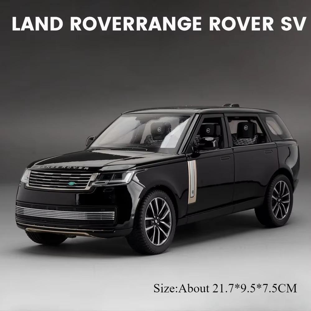 1:24 Land Rover Defender Range Rover Sv Сплав Литой Модель Машины Игрушки 6 Открывающихся Дверей Звук Свет Инерционные Машинки Для Мальчиков Подарок