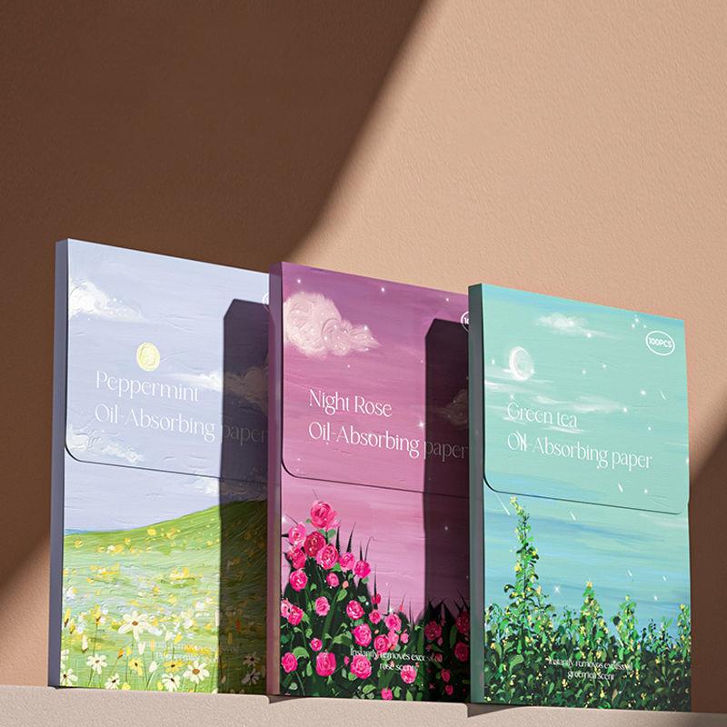 80/100 шт./пакет, впитывающая масло для лица, мятные салфетки, впитывающий лист для удаления масла, маття, жирная промокательная бумага для лица, макияж, лето
