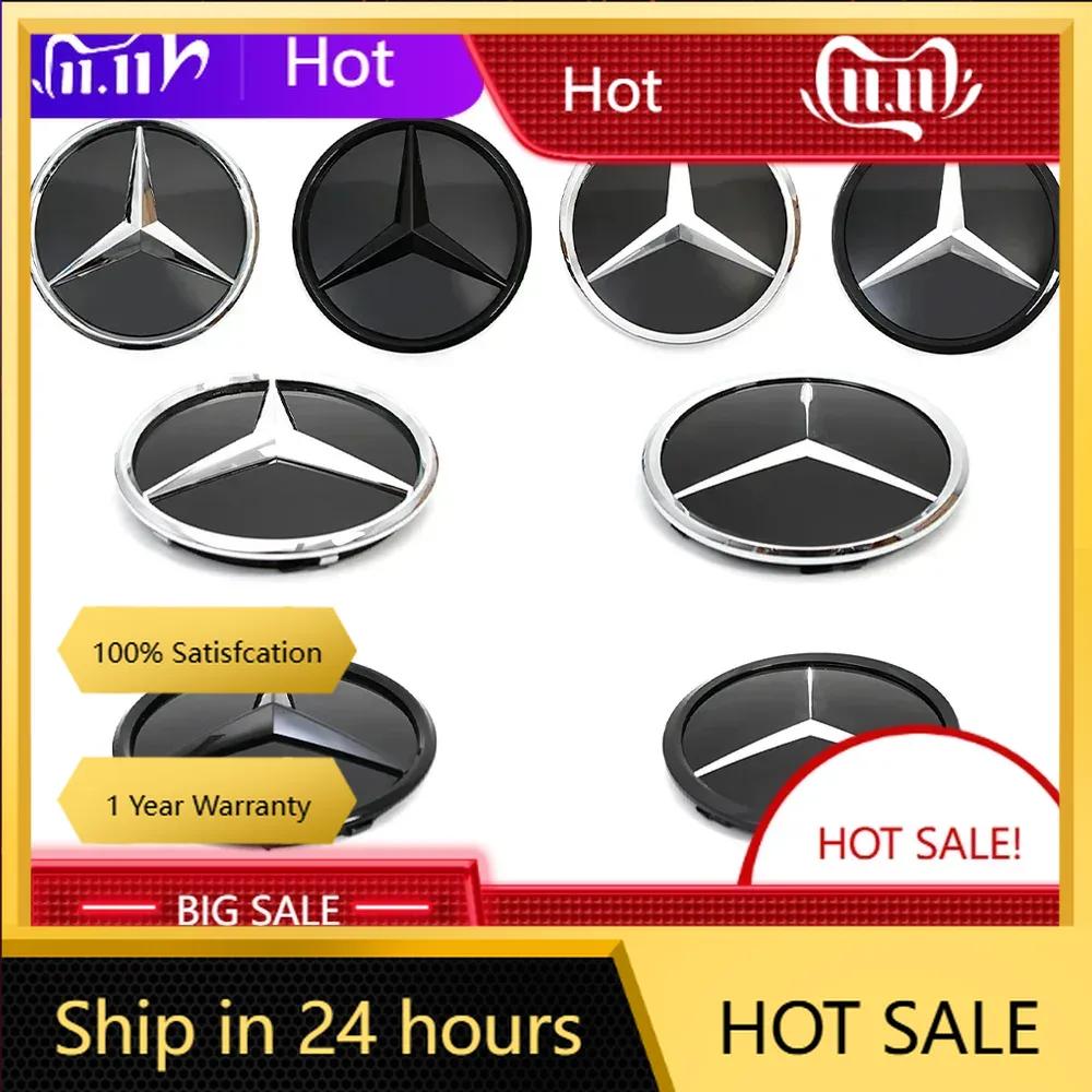 C200 E200 New 2025 For Mercedes Benz For Mercedes Benz Silver And Black Front Grill Newest 3D Style Emblems W176 W246 W205 W212