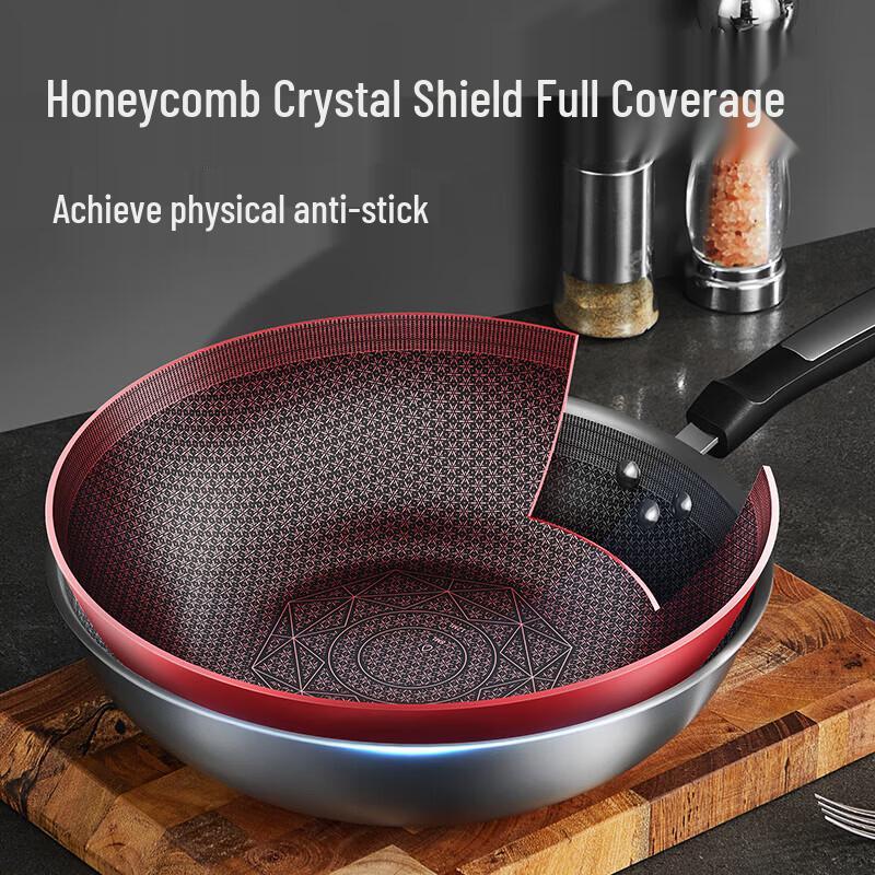 COOKER KING Вок из нержавеющей стали 304 с антипригарным покрытием
