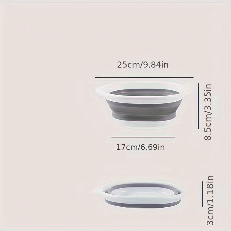 1pc, Portable Collapsible Wash Basin for Home, Dorm, and Outdoor Use - Thickened Plastic Folding Basin for Washing Feet and Hands