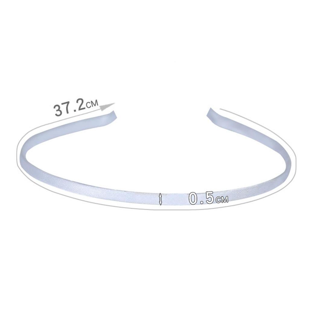 5mm Wide Colorful Thin Hairband Headdress Simple Basic Face-Washing Headband Temperament Hair Hoop Kid's Hair Accessories